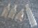Set of 4 white glass carafes