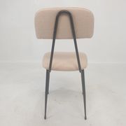 Set of 4 Italian Metal Dining Chairs, 1960's
