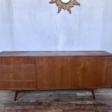 Vintage teak compass feet