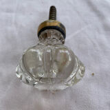 Old glass and brass handle
