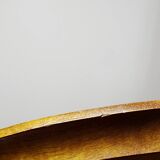 Vintage turned oval wooden display stand
