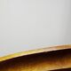 Vintage turned oval wooden display stand
