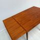 1960s vintage mid-century Danish teak extendable dining table by Poul Hundvad for Hundevad & Co.