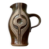 A studio pottery jug from the mid-century by Marianne Stark for Michael Andersen, Bornholm, 1960s.