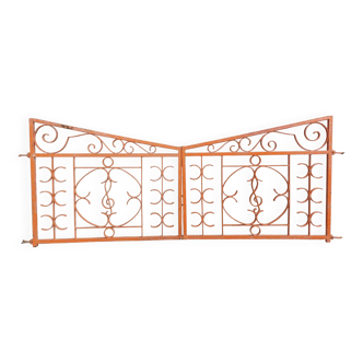 Wrought iron double gate