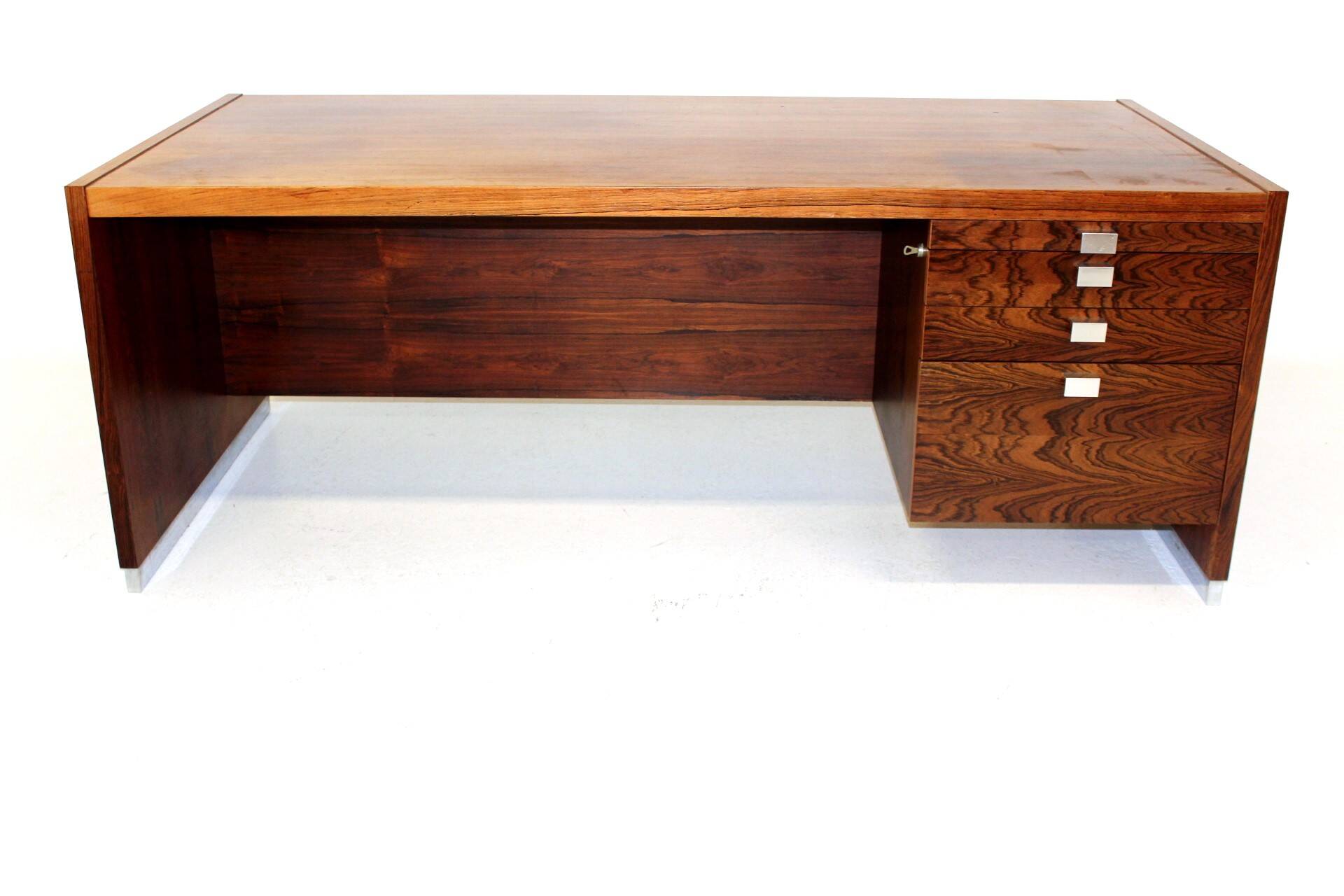 Rosewood desk, Isku, Finland, 1960