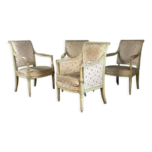3 fauteuils et une bergère