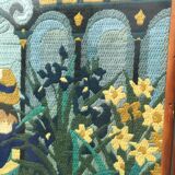 Framed tapestry "the blue lady"