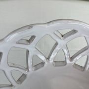 Openwork fruit bowl signed Lallier from Moustier