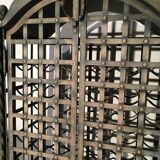 Wrought iron wine cabinet