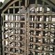 Wrought iron wine cabinet