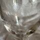 Antique engraved crystal carafe – floral decoration – matching Saint-Louis