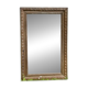 Large antique moulded wooden mirror 61 x 94 cm