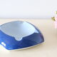 Empty pocket or blue ceramic ashtray, vintage