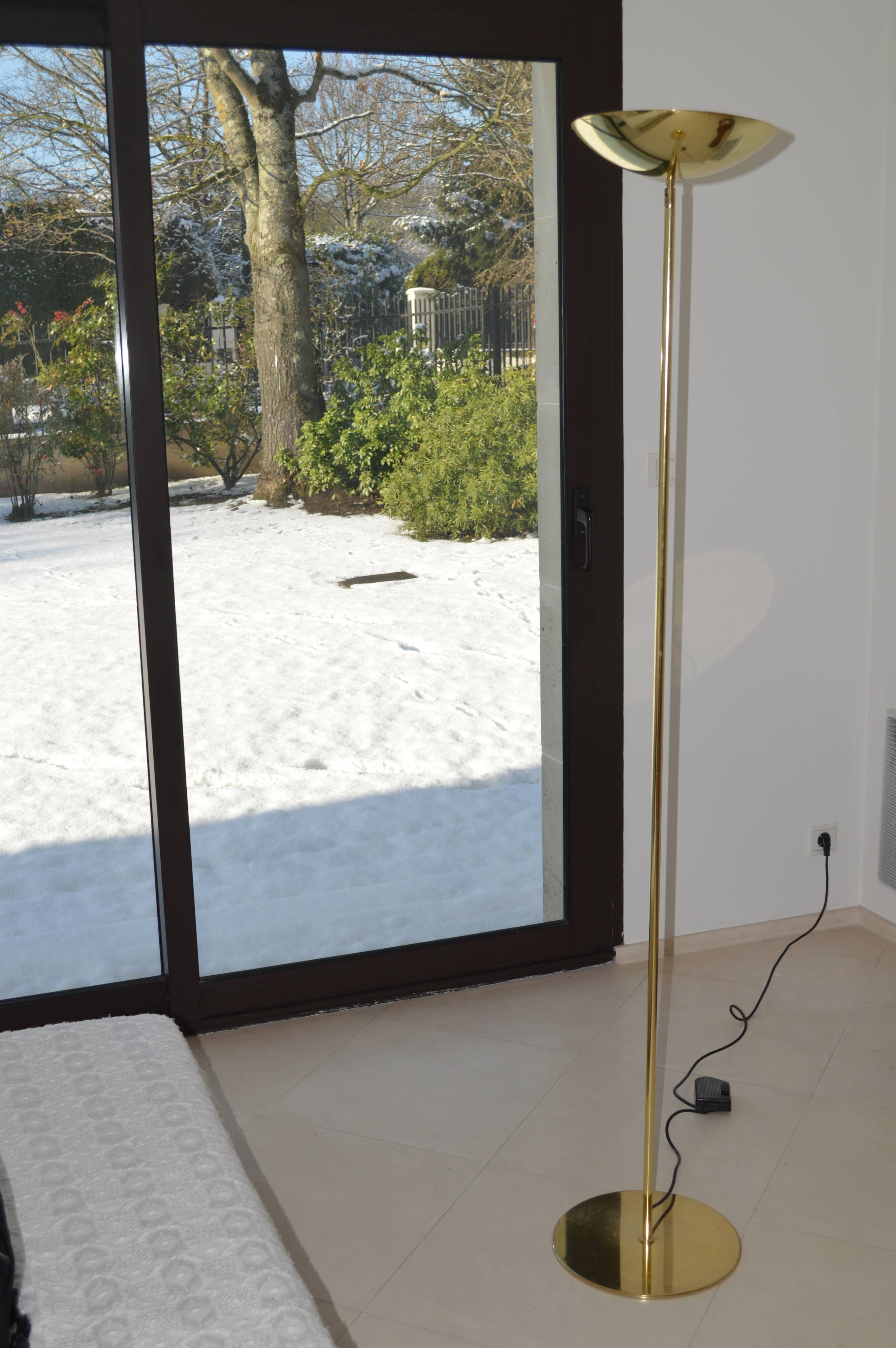 Magnificent halogen floor lamp by Holtkötter.