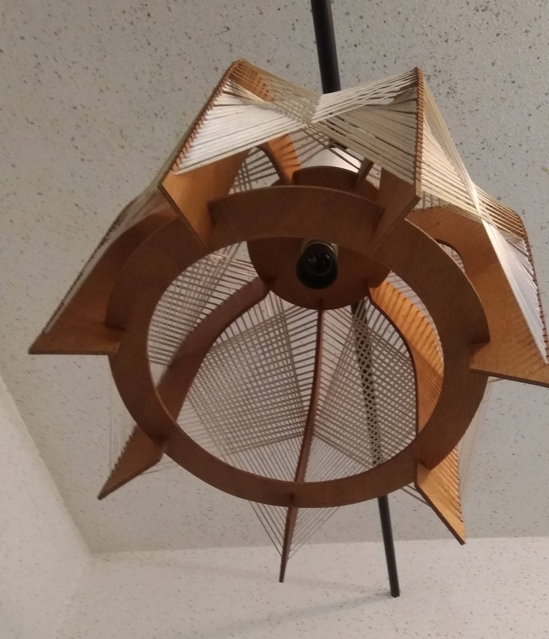 Vintage 1960s Scandinavian pendant light