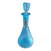 Blue glass carafe