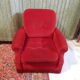 Vintage velvet club chair 50/60