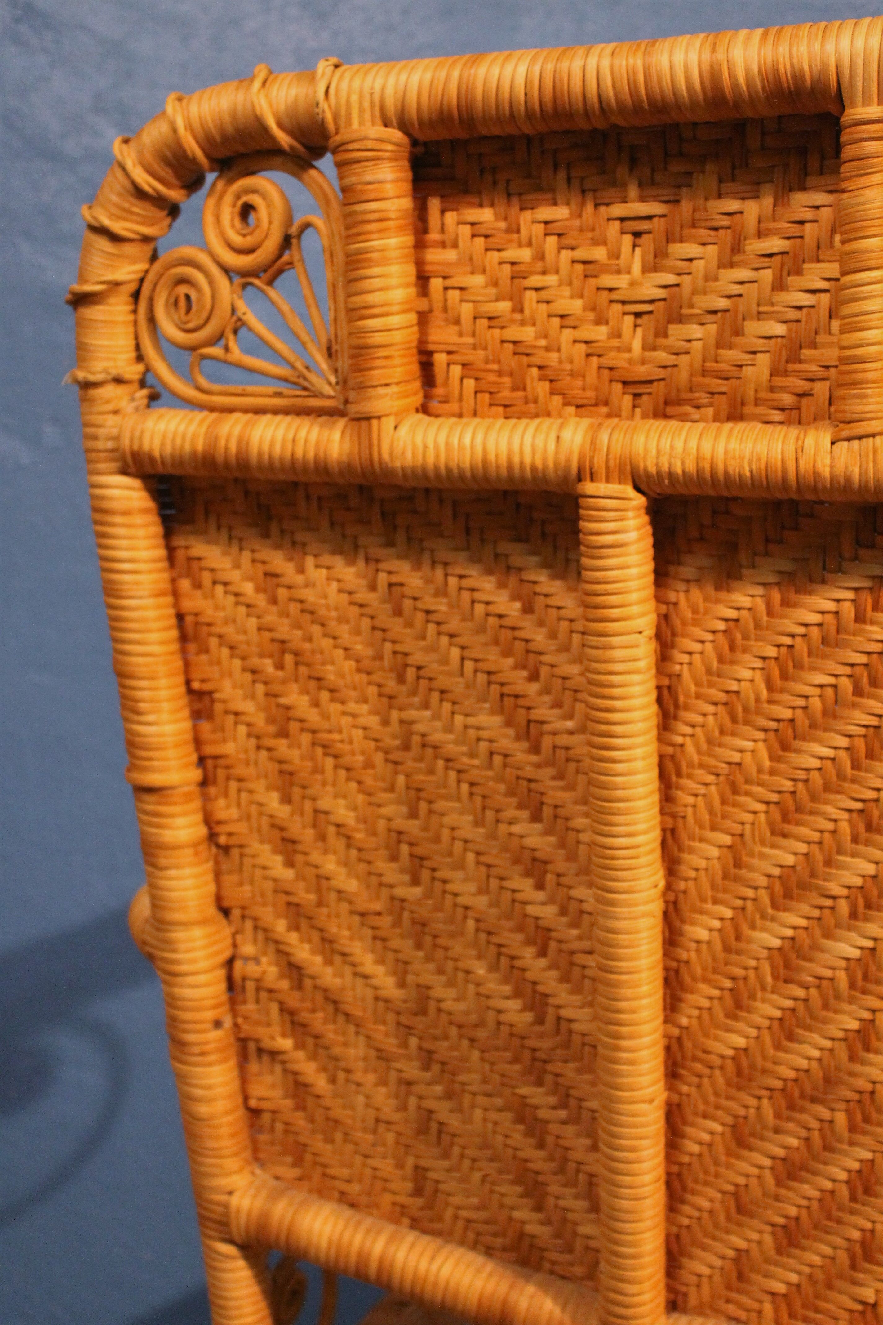 Pair of rattan armchairs "Peacock" 1970