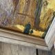 Orientalist oil, wooden and glass frame