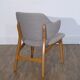 Vintage Scandinavian wooden armchair 1960