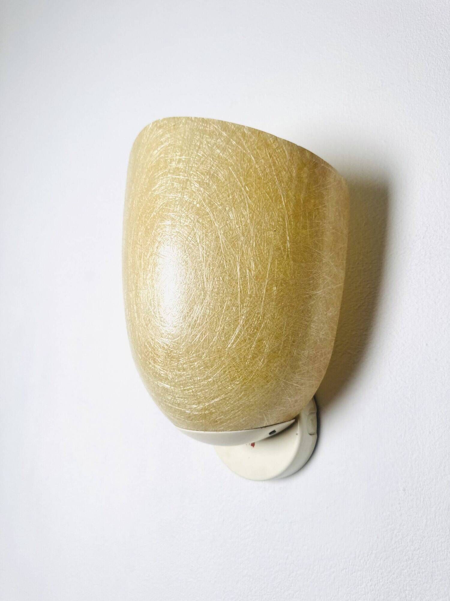 Model Nd11 Fiberglass Wall Lamp By Louis Kalff For Philips, The Netherlands 1950S