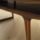 Table basse en palissandre danois avec étagère, années 1960