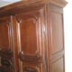 Old wardrobe of manor or castle XIXth in oak