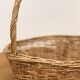 Natural wicker presentation basket