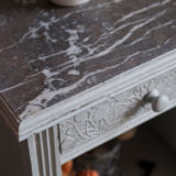 Pearl gray bedside table