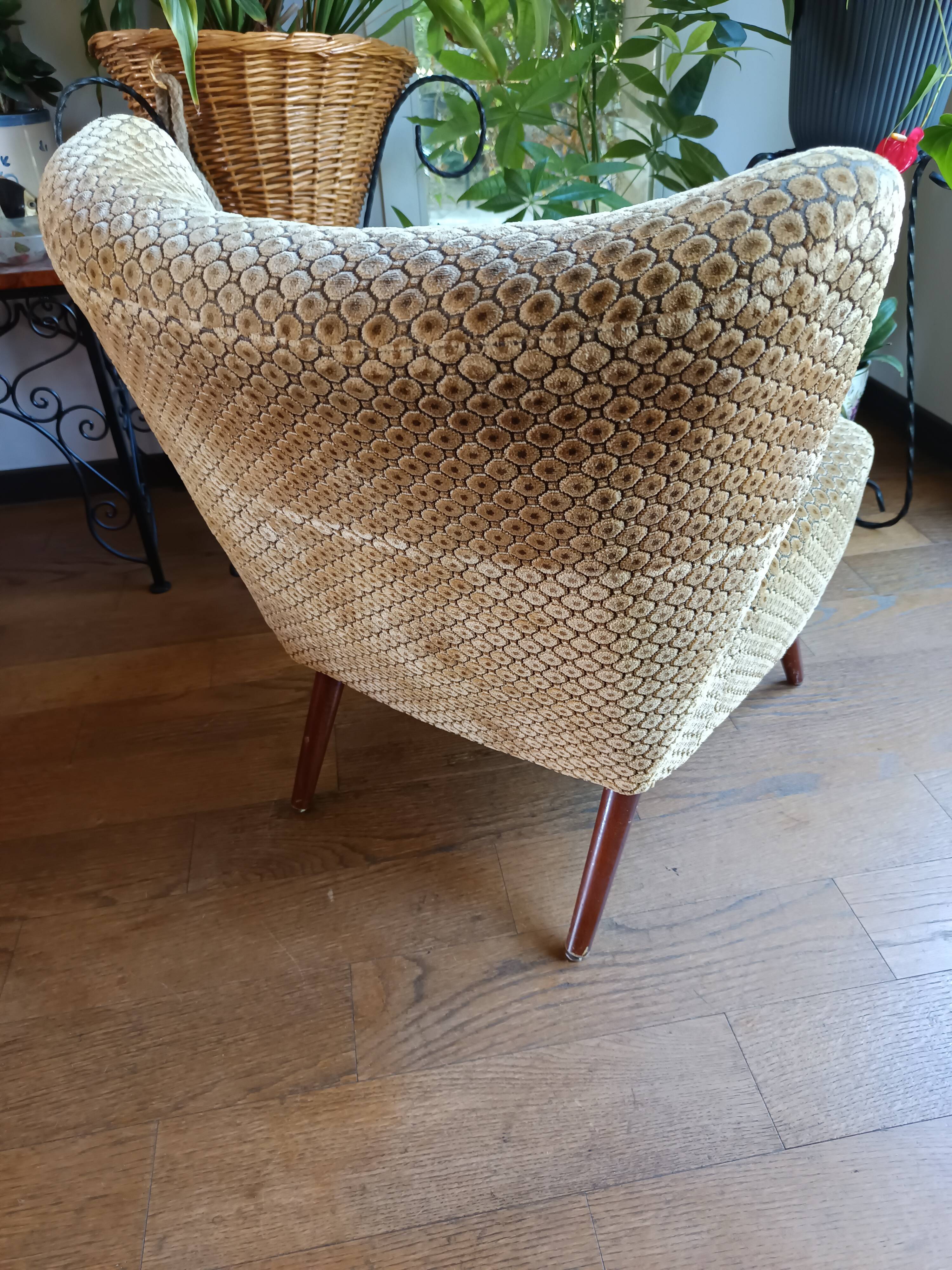 Vintage cocktail armchair from the 50s/60s – modernist Scandinavian style