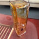 Orange square vase from the 70s.