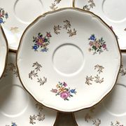 Antique tea set in Amandinoise porcelain