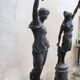 pair of cast iron torchères from the 19th century, foundry L. Gasne in Tusey