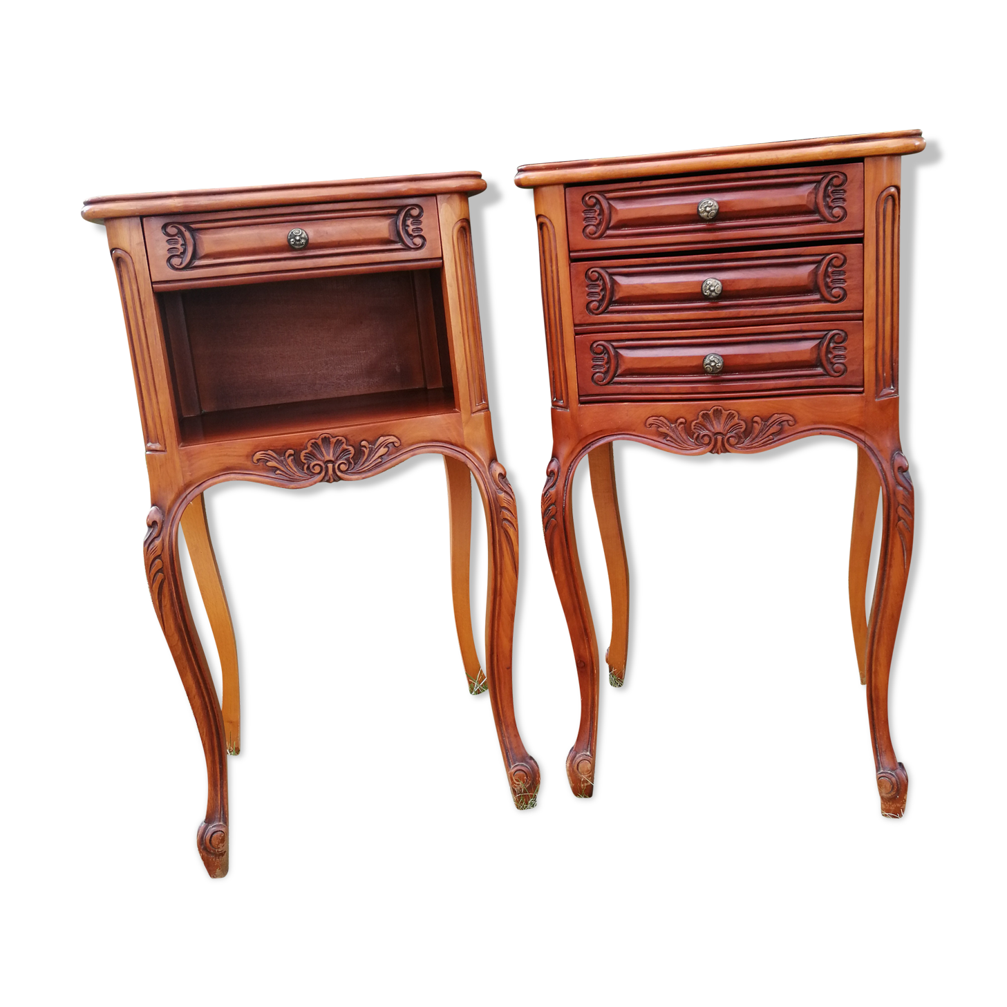 Louis XV-style bedside tables