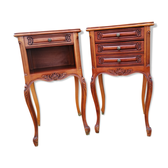 Louis XV-style bedside tables