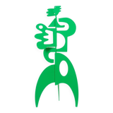 Antonine de Saint Pierre. Green sculpture “The Kiss”. Contemporary.