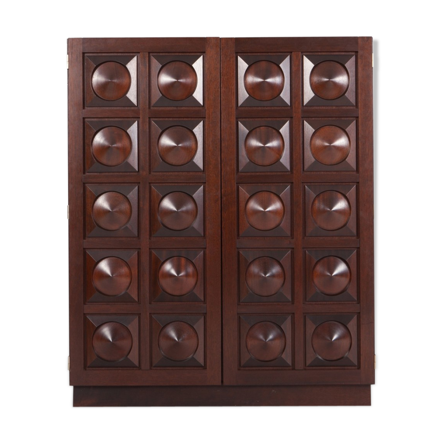 Dark mahogany rough bar furniture 1970