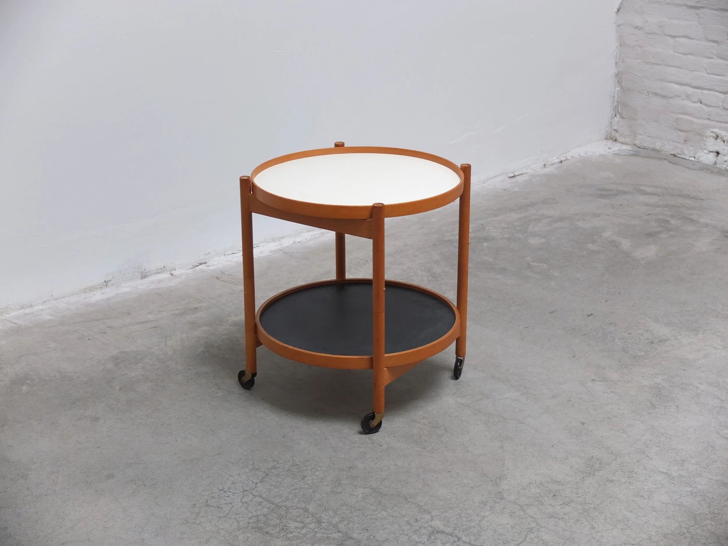 Serving trolley with reversible trays by Hans Bølling for Torben Ørskov, 1960s