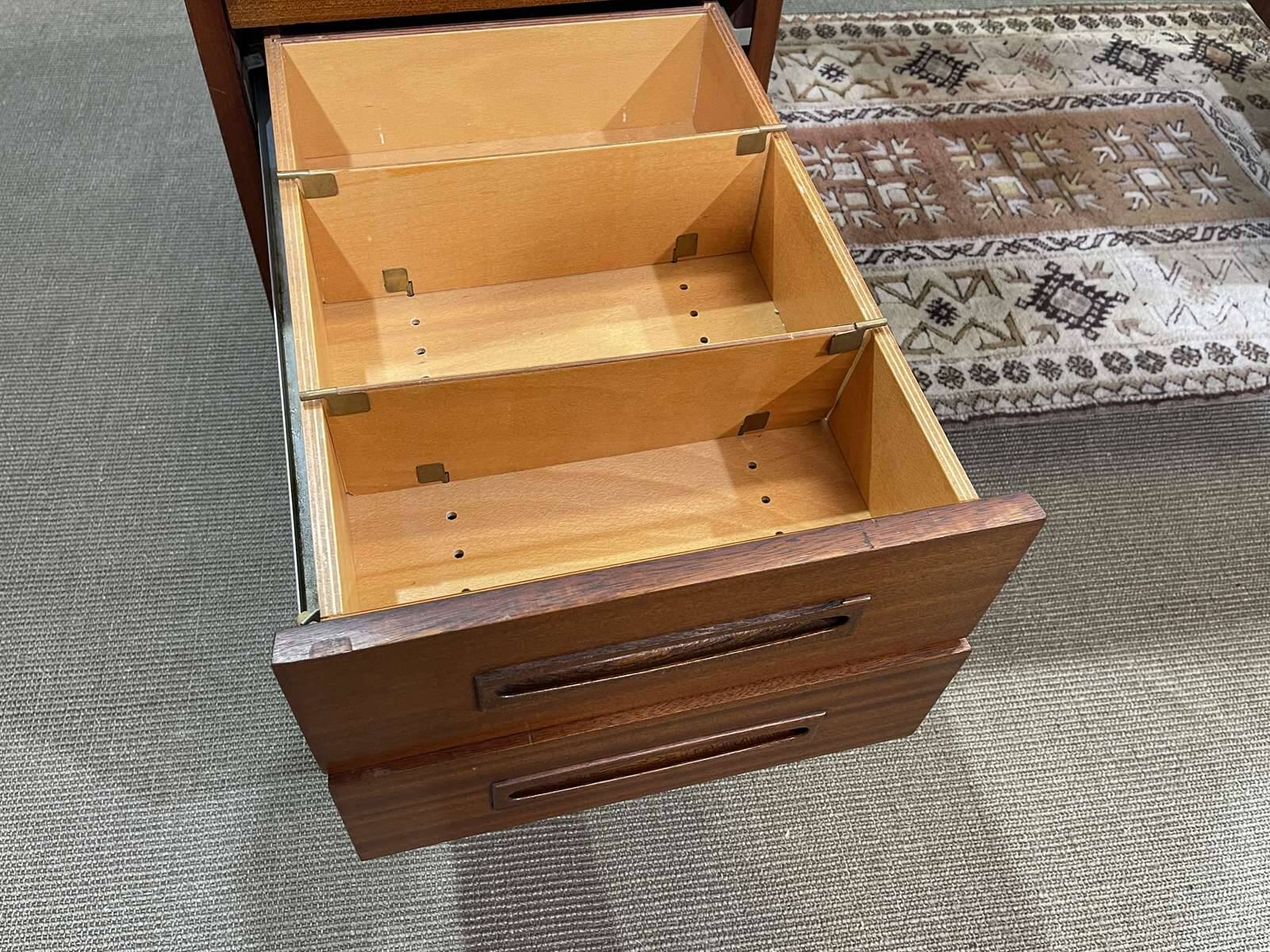 1960s mahogany executive desk - can be dismantled into 3 parts