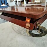 Marine bass table in solid mahogany