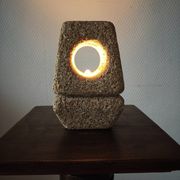 Sculptural lamp in stone 1960-70