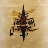 Wifredo lam, el ultimo viaje del buque fantasma - 9, 1976. signed and numbered lithograph