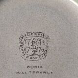 Set of 4 Niderviller stoneware plates