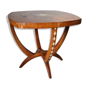 table d'appoint art déco avec inserts de nacre