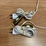 Pair of opaline lamps Design 1950 "Ben Swildens".