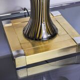 Bd Lumica table lamp, murano glass and brass, Italy, 1970