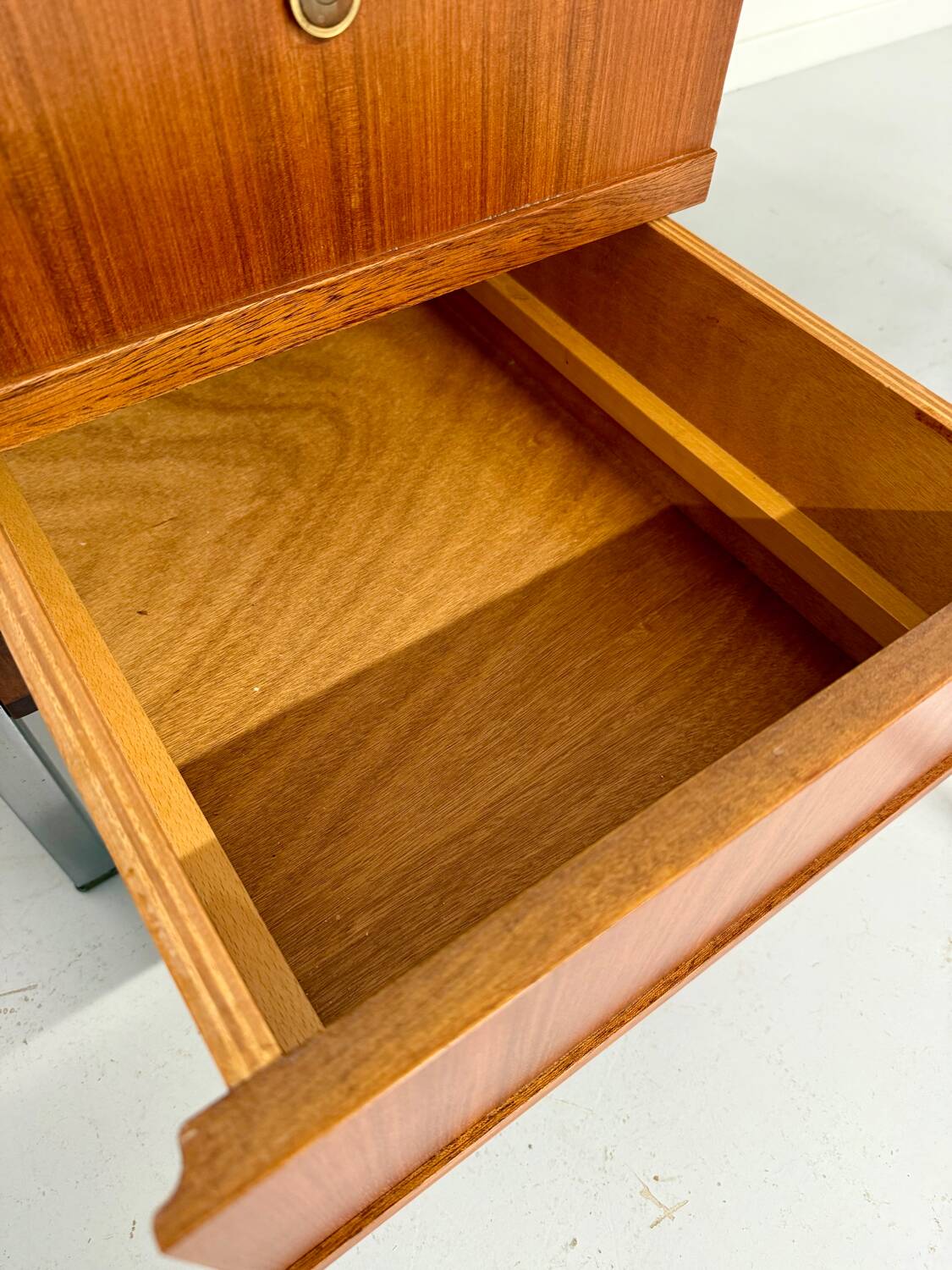 Teak and metal desk designed by George Frydman Efa 1960s vintage