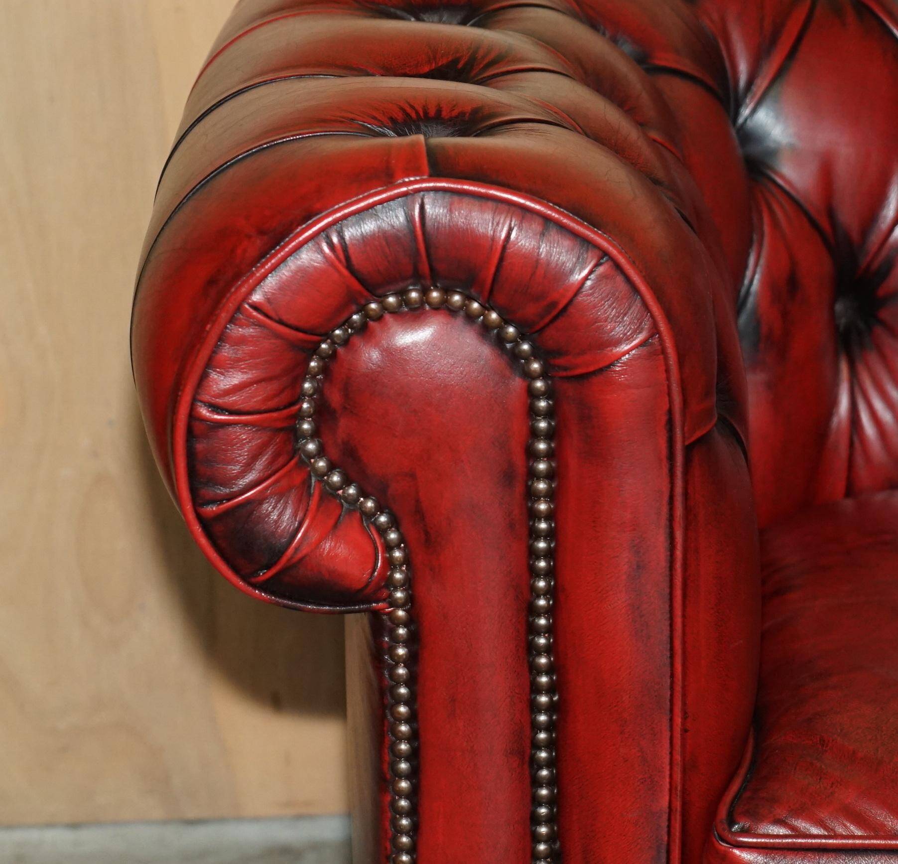 Vintage leather Chesterfield sofa