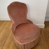 Old pink toad chair